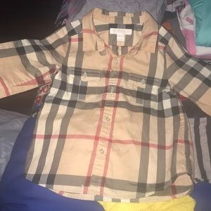 3T Burberry Button Up Shirt